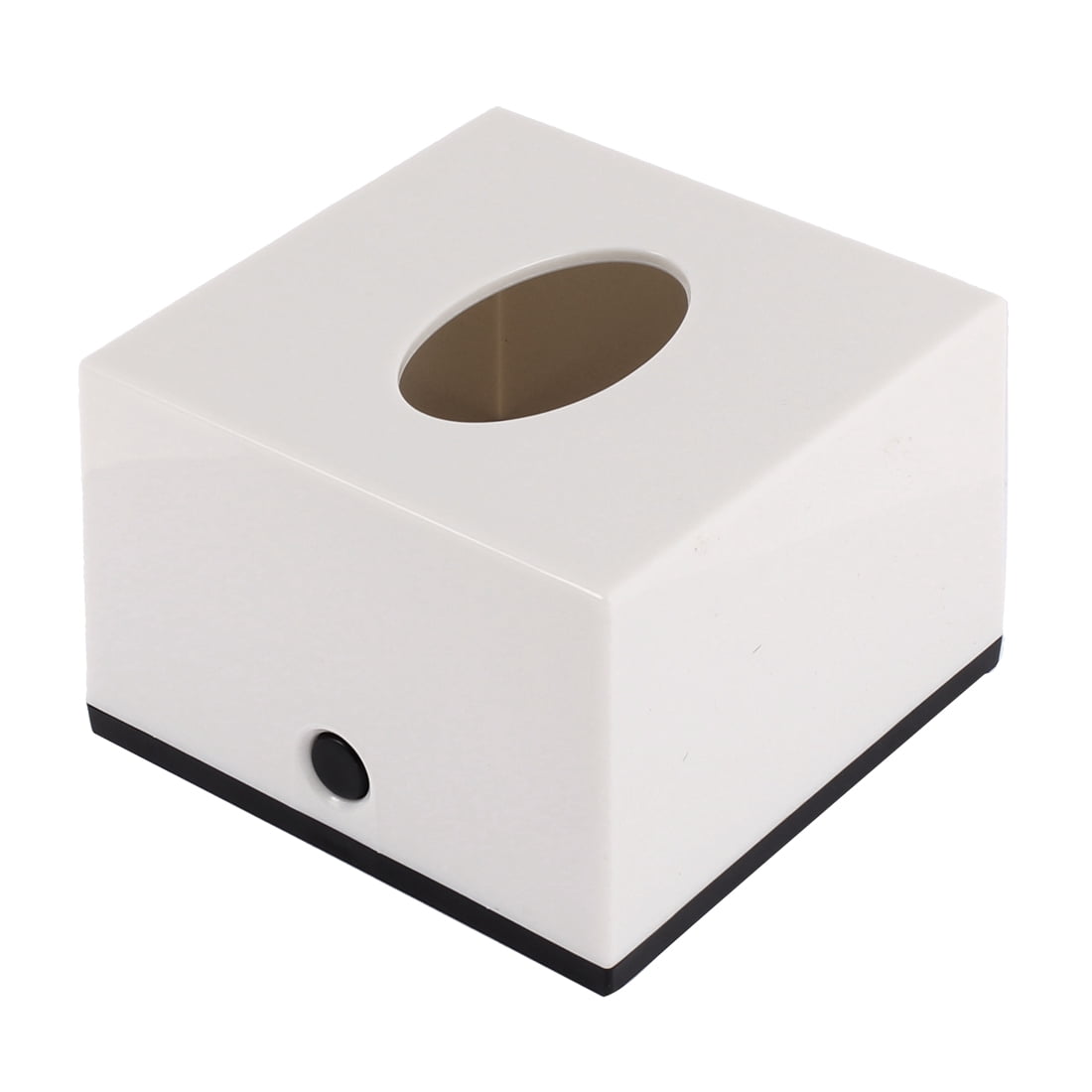 Uxcell Home Hotel Bar Plastic Cube Paper Tissue Box Holder Container