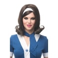 thumbnail image 2 of Costume Culture by Franco 21095-12 60s Womens Flip Wig, Brown, 2 of 2