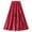 E-Red, variant on Women's High-Waist Pleated Midi Skirt Glossy Finish for Casual and Dressy Wear, Flowy A-Line Long Skirt for Office and Events, Versatile Apparel for Ladies,Purple One Size