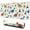 White Desert Elements, variant on Long Mouse Pads for Desk,White Dinosaur Silhouette Pattern Desk Mats on Top Of Desks, Desk Mouse Pad Extra Large with 3mm Non-Slip Base and Stitched Edge for Gaming,Office,Work,Home 31.5"x11.8"