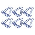 thumbnail image 2 of 100PCS Forme de Pied Trombones Glissent Résistant Colorfast Mignon Apparence Portable pour Bureau École Famille Bleu, 2 of 14