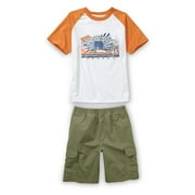 Faded Glory - Boys' 2 Piece Pacific Paradise Tee and Shorts Set