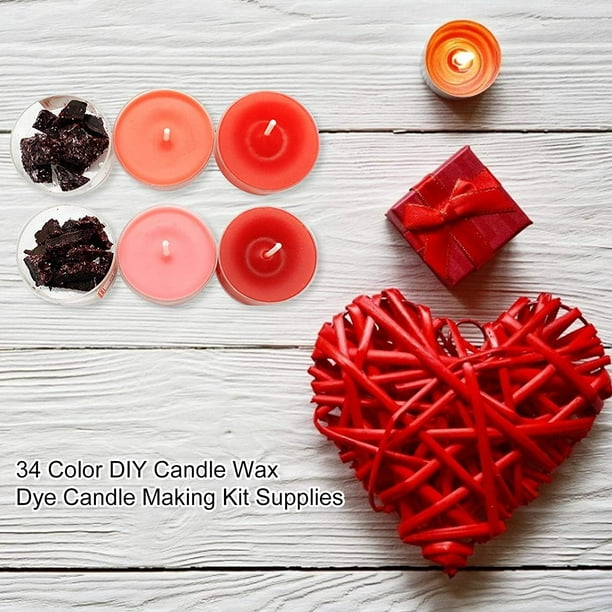 Candle Dye - 34 Color Candle Wax Dyes - Professional Candle Color Dye for  Candles - Candle Dye for Soy Candle Making