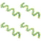 thumbnail image 1 of Easter Tinsel Garland Spring Green Hanging Stripe with Colorful Egg, Hanging Ornaments for Easter Holiday Party Decor, 1 of 5