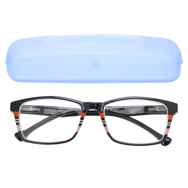 Gafas de lectura unisex para personas mayores, de alta definición, con estuche de almacenamiento (+350)