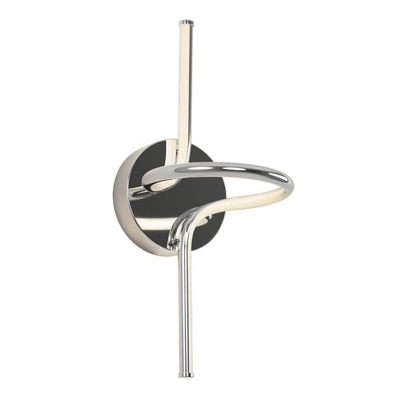 Swirl Integrated LED Wall Sconce – Chrome Finish