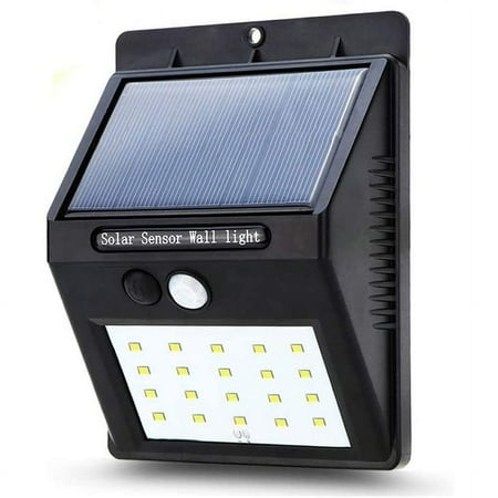 

ML LED Solar Motion Sensor Lights - 960 Lumen Solar Powered Wall Lights 3 Modes IP65 Waterproof Wireless Outdoor Lights for Garden Fence Patio Garage