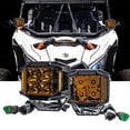 thumbnail image 2 of OZ-USA 4" SD-Series 75W Side-Emitting Amber LED Pod Fog Lights 180° Spot & Flood Beam Pattern DRL for Off-road Utility Trucks RV UTV, 2 of 7
