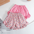 thumbnail image 4 of XBASW Toddler Baby Girls Flowers Shorts Summer Casual Shorts Pants Girls Elastic Waist Bloomers Shorts for Kids 6M-6Y, 4 of 7
