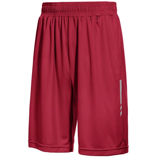 Ideology - Pantalones cortos deportivos para entrenamiento para hombre, color rojo, mediano