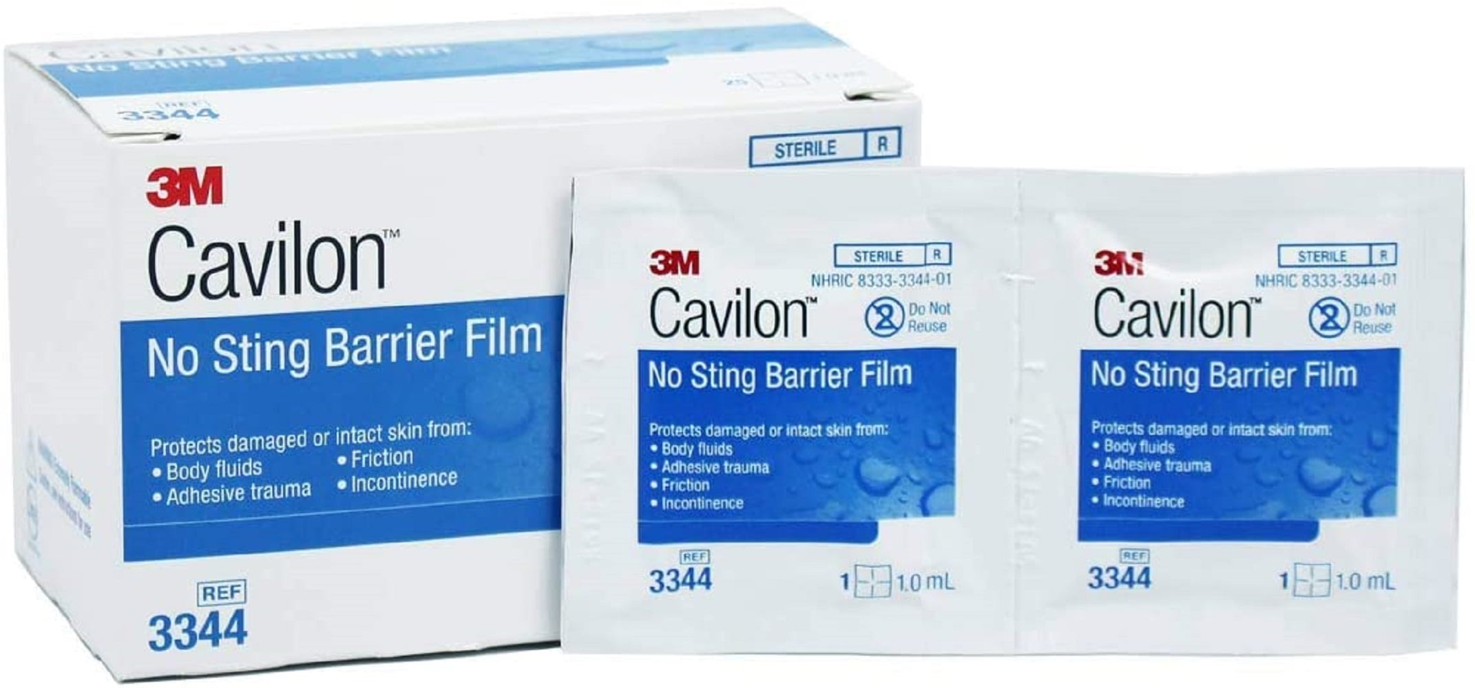 3M Cavilon No Sting Barrier Film 3344, 1ML, Box of 30 Packets