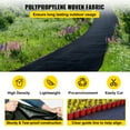 thumbnail image 3 of VEVOR 20 year 6x300 ft Heavy Duty PP Woven Weed Barrier Landscape Ground Cover 3.2Oz, 3 of 9