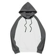 thumbnail image 5 of Gkeoshab Hoodies Hoodies for Women Oversized Sweatshirts Fall Fashion Outfits 2025 Casual Sweaters Tops Fleece Workout Winter Clothes Dark Gray M, 5 of 5