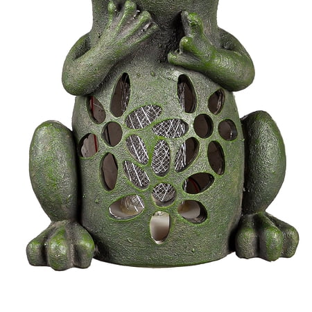Solar Bug Zapper Garden Statuary  Frog