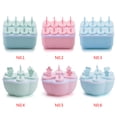 thumbnail image 3 of Wosthever 2020 nuevo portátil 8 agujeros DIY PP molde de helado bandeja de paletas cubo herramientas postre helado molde Cocina y Comedor rosado 12*11*6.5 cm Wosthever JJ20569-02, 3 of 6