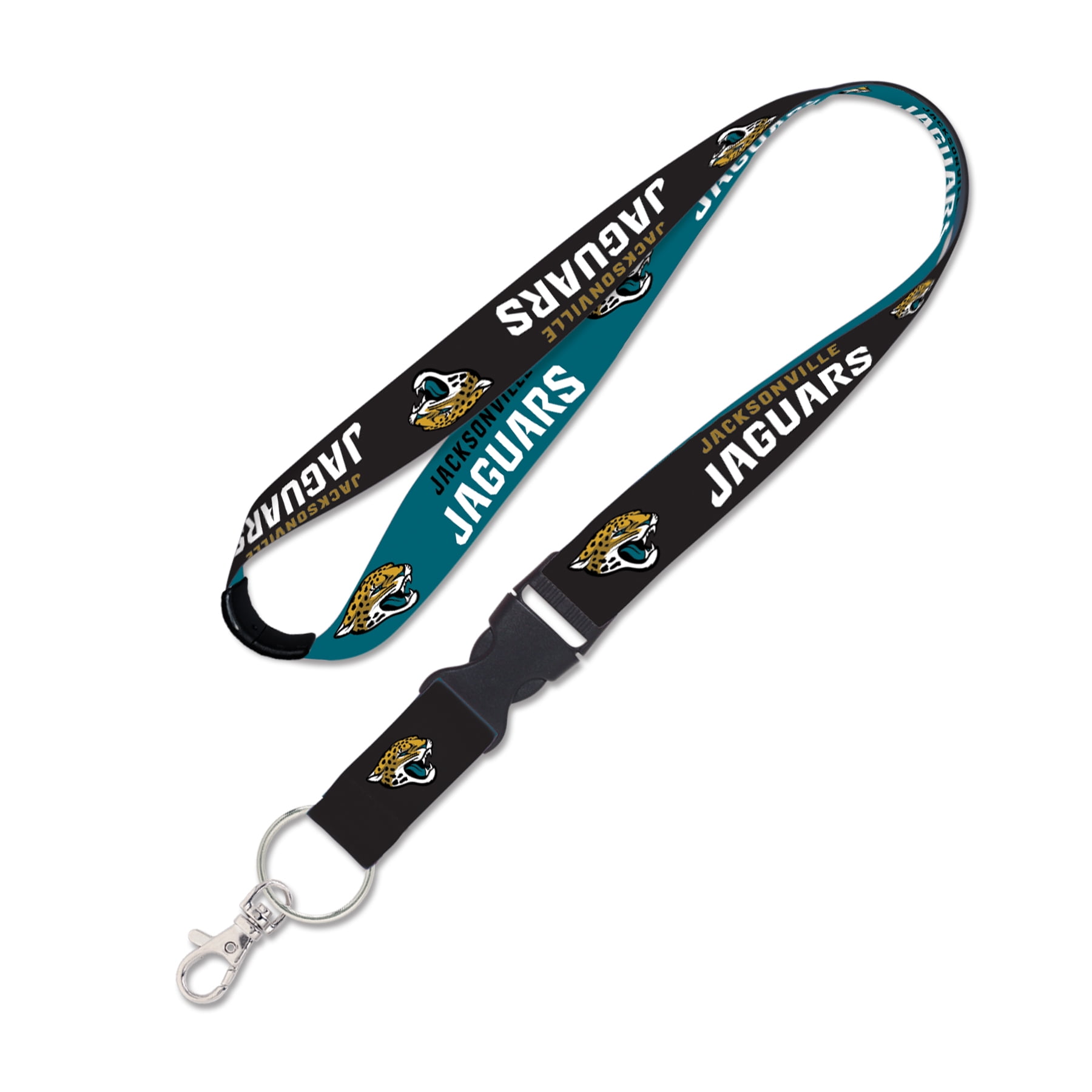 NFL Jacksonville Jaguars Team 1" Reversible Lanyard with Buckle and Breakaway