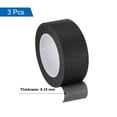 thumbnail image 3 of Uxcell 3Pcs 1 pulgada de ancho 14 yardas Cinta de enmascarar negra para pintores para hogar y oficina, 3 of 7