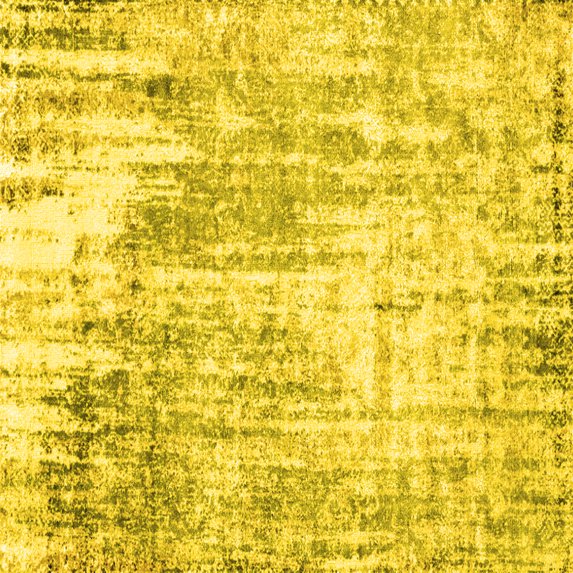 Ahgly Company Indoor Square Oriental Yellow Industrial Area Rugs, 4' Square