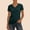 Dark Green, variant on Ladies Shirts Summer Top for Women Cozy Thick Double- Long-Lasting Warm Base Layer Short Sleeve Tennis T-Shirt for Daily Wear in Autumn Winter Dark Gray XL