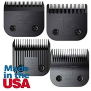 Angle View: Ultimate Competition Series 4 Piece Blade Kits Professional Grooming Blades