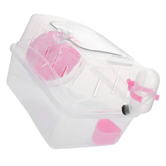 Hamster Travel Carrier Guinea Pig Portable Outdoor Travel Cage Carry Case Box for Small Animal