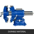 thumbnail image 3 of VEVOR 4" Heavy Duty Bench Vise , Double Swivel Rotating Vise Head/Body Rotates 360° ,Pipe Vise Bench Vices 15Kn Clamping Force, for Clamping Fixing Equipment Home or Industrial Use, 3 of 9