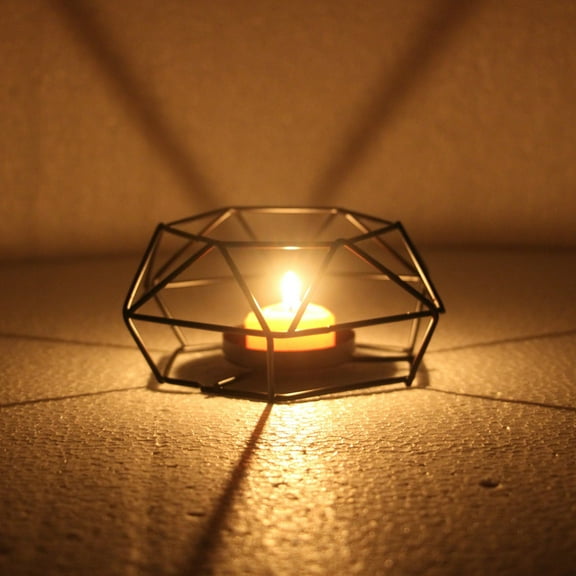 Nordic Retro Iron Tea Light Candle Holder Candlestick Lamp Lantern Home Decor S