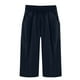 thumbnail image 3 of WILLBEST Pantalones Casuales de Lino Ligeros Para Mujer, Capri de Verano Para Mujer, Pantalones Cortos de Playa de Pierna Recta Con Bolsillos, Hasta La Rodilla, Estilo Exterior, Cómodos y Elegantes., 3 of 3
