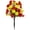 Yellow, variant on Artificial Fall Morning Glory Flowers With Ground Stake, Orange Red Yellow Autumn Garden Flower Decor For Yard Patio Porch Cemetery Thanksgiving