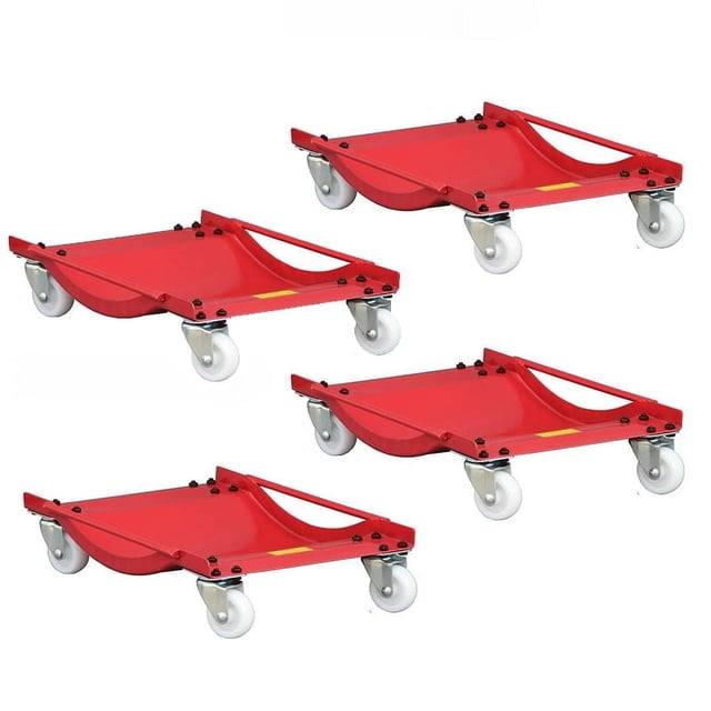 Metal Removable Iron Casing Car Wheel Jack 2 Piece Set, Mechanical 1500 Pound Car Slide Plate,12 Inch Wheel Vehicle Alignment Jack, Heavy Duty Roller With Ratchet Foot Pedal For Tire Car Repair Mobile