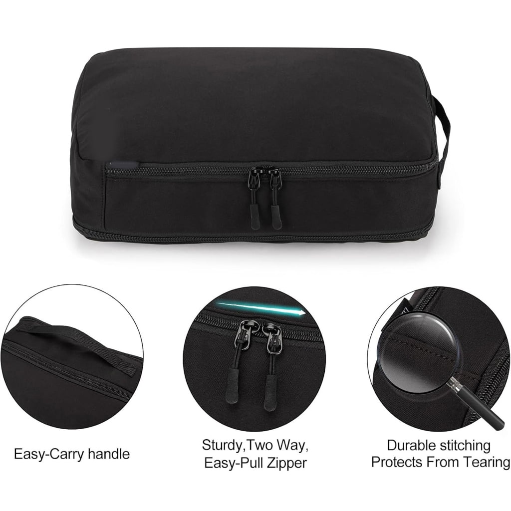 10 Pack Travel Compression Packing Cubes Expandable Organizers Bags for Clothes Storage and Suitcases Organization