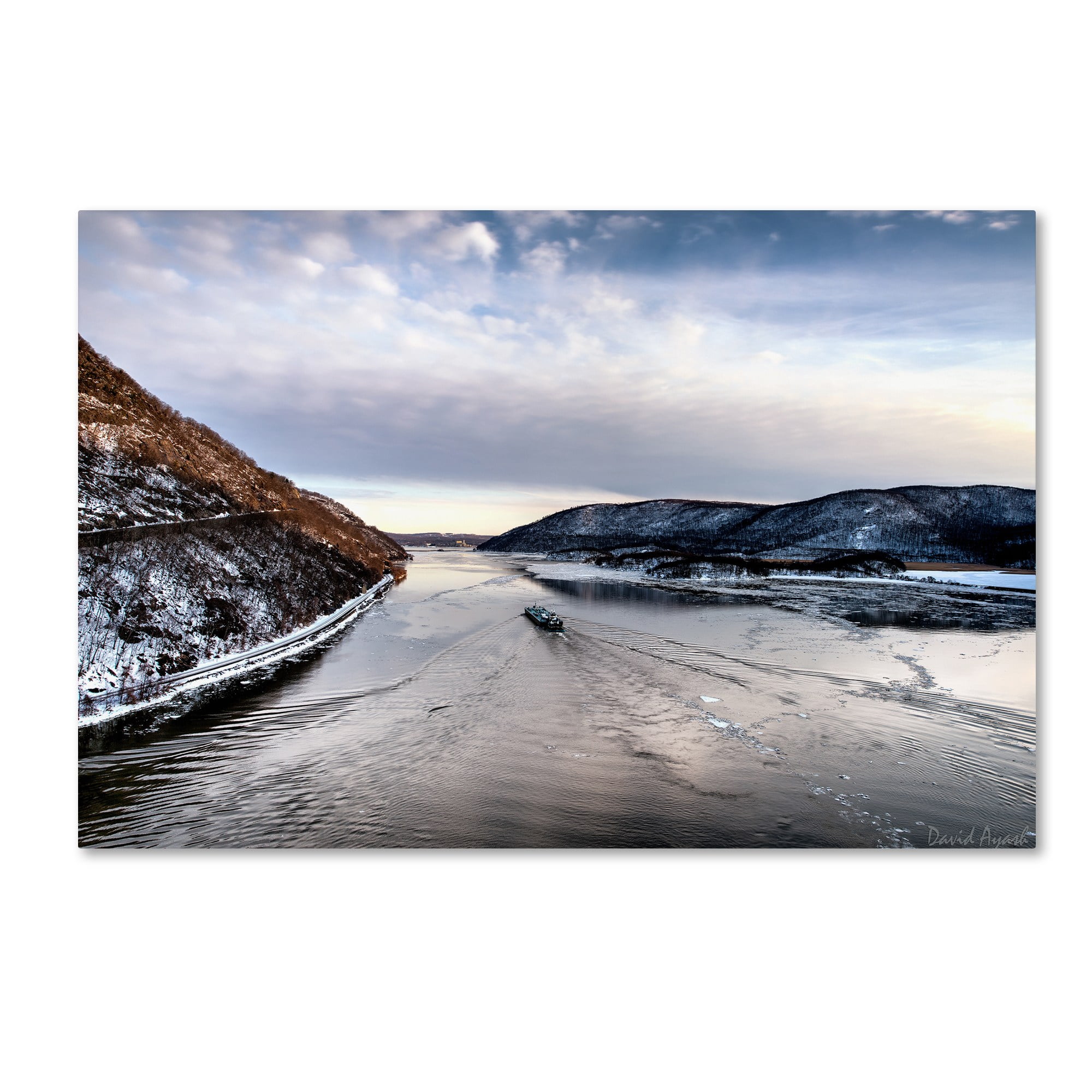 Trademark Fine Art "Hudson Valley" Canvas Art by David Ayash