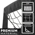 thumbnail image 2 of RUNBOW 6x4 ft Portable Kids Soccer Goal for Backyard Practice Soccer Net with Carry Bag (6x4 FT, 1 pack, Black), 2 of 6