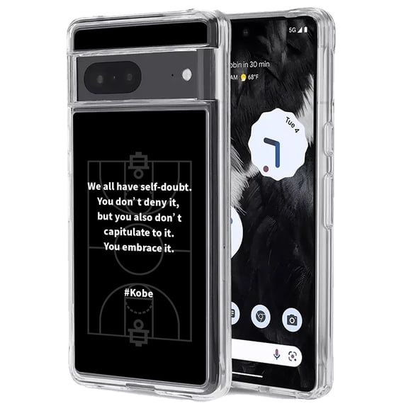 TalkingCase Slim Phone Case Compatible for Google Pixel 7 Pro, 6.7", Kobe Words 2 Print, Light Weight, Flexible, USA