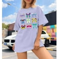 thumbnail image 2 of ALLTB Magic Kingdom Shirts for Women Cute Princess Bow Shirt Coquette Aesthetic Tshirt Princess Tee Oversized Holiday Vacation Tops, L, 2 of 6