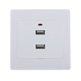 thumbnail image 2 of 2x Enchufe de Pared USB Soledad Toma de Corriente Estación Del Panel 5V 2.1A, 2 of 8