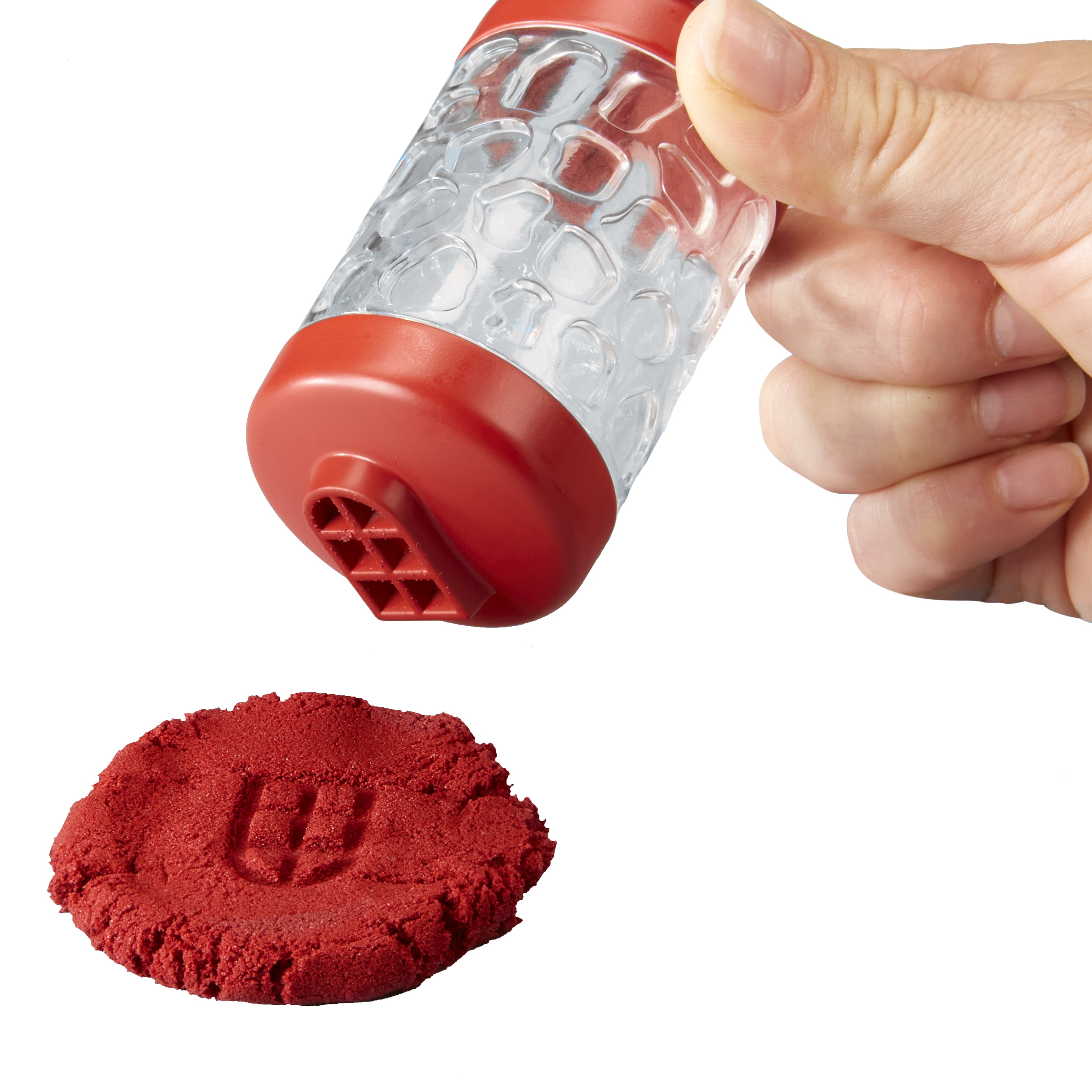 Wonder Factory Never Dry Sand Construction Trucks  - Red + Excavator - Never Dries Out and Gluten Free
