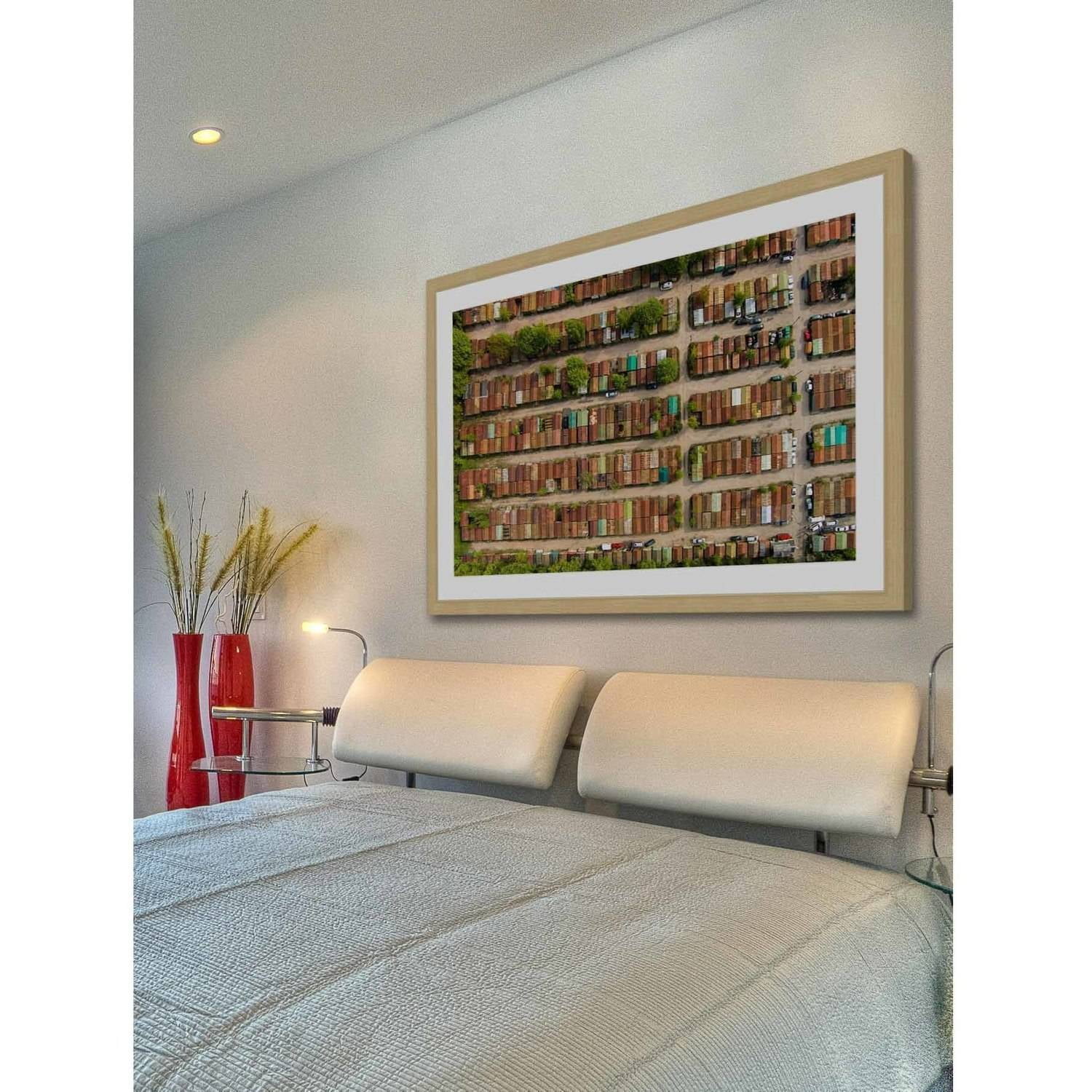 Marmont Hill "Bo x cars" By Karolis Janulis Framed Painting Art Print, 18.0" x 1.5"