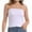 White, variant on Strapless Crop Tube Tops for Women Solid Color Trendy Sexy Cami Tops