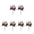 thumbnail image 2 of Youkk 2pcs Easy To Clean – Realistic Appearance – Artificial Flowers For Wedding pink 3Set, 2 of 6