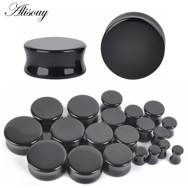 1 unidad de tapones para los oídos de piedra, calibres, pendientes para mujeres y hombres, tapón para los oídos, túnel de carne, Piercing expansor, expansor de oreja, Piercing para el cuerpo, joyería Tan Jianjun unisex
