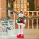 thumbnail image 4 of Muñeco de Navidad Estirable, Figura de Muñeco de Peluche de Pie, Figurita de Navidad, Piernas de Extensión para Fiesta, Festival, Juguete para Niños, M BLESIY Figura de Papá Noel, 4 of 8