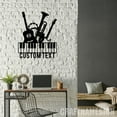 thumbnail image 4 of Craftnamesign Custom Music Studio Metal Wall Art LED Light, Custom Music Instruments Name Sign, 4 of 5