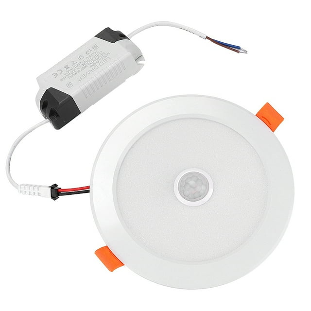 Yosoo 12W AC85-265V LED Ceiling Light Downlight Human Body Sensor Recessed Lamp for Home Indoor,Downlight, Ceiling Downlight