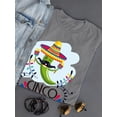 thumbnail image 3 of Cinco De Mayo Chili Mascot Shaped T-Shirt Women -Image by Shutterstock, Female XX-Large, 3 of 4
