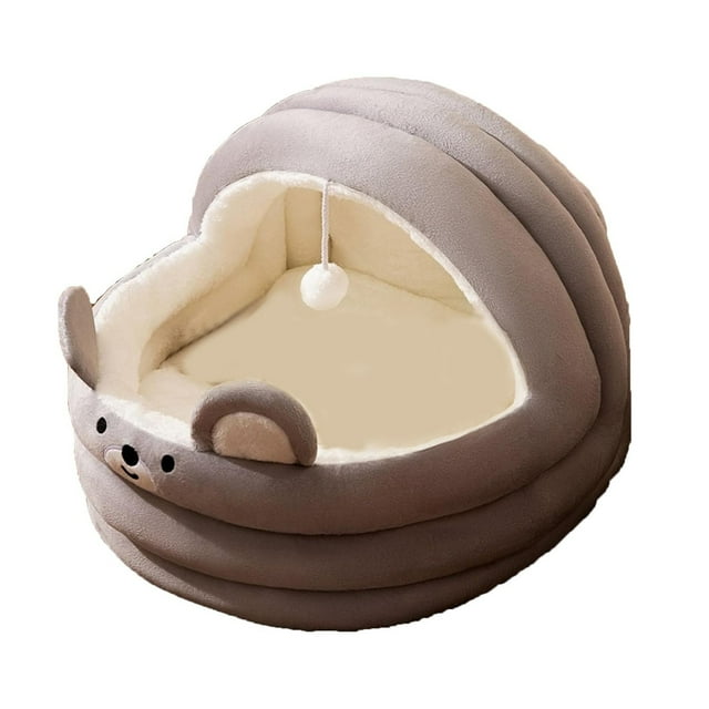 Offrez à Votre Animal de Compagnie un Lit pour Chat d'Intérieur Réconfortant Conçu pour la Chaleur et la Douceur Créant une Retraite Confortable pour les Félins
