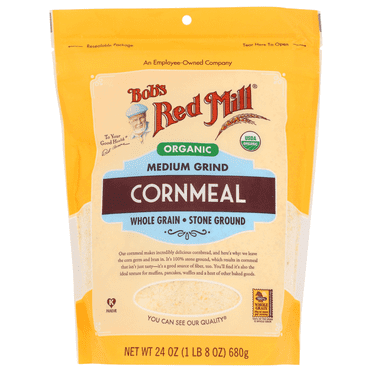 Bob's Red Mill Organic Medium Grind Cornmeal 24 oz Pkg