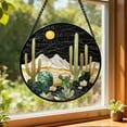 thumbnail image 3 of Stained Glass Window Hanging Ornament for Home Celebration Day Keepsake Decorative Piece Christmas Ornaments, 3 of 8