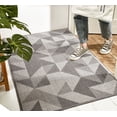 thumbnail image 2 of Tapis d'Intérieur 20"x 30 Pouces Antidérapant Absorbant Résistant à la Saleté Tapis d'Entrée Intérieur Collecteur de Saleté Tapis de Porte d'Entrée Tapis de Chaussures Lavable en Machine Gris-Géome, 2 of 3