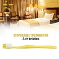 thumbnail image 2 of Yellow Individually Wrapped Disposable Travel Toothbrushes New L8, 2 of 6